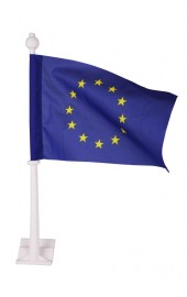 EU Autofahne mit Wappen