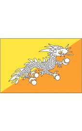 Bhutan Flagge