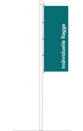 Individuelle hochformat Fahne mit Karabinerkonfektion