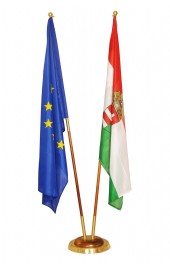 Holz-Kupfer Raumständer 2Fach