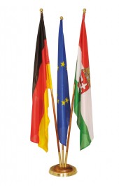 Holz-Kupfer Raumständer 3Fach