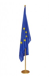 Indoor Gold Fahnenhalter 1Fach matt