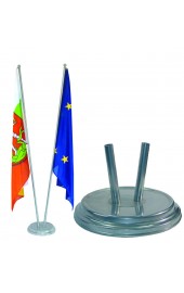 Indoor Silber Raumständer 2Fach matt