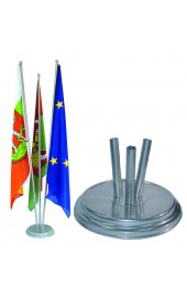 Indoor Silber Raumständer 3Fach matt