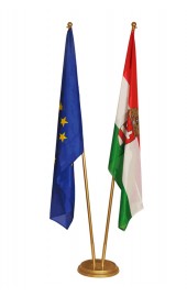 Indoor Gold Zimmerfahnen 2Fach matt