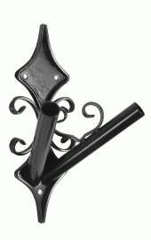 Schmiedestahl Fahnenhalter 2Fach