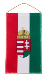 Ungarische Tischflagge mit Wappen