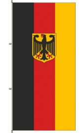 Deutschland Flagge mit Adler und Karabinerkonfektion