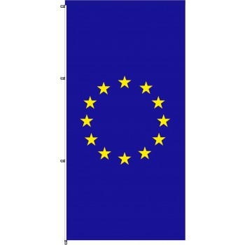 EU Auslegerfahne mit Karabinerkonfektion