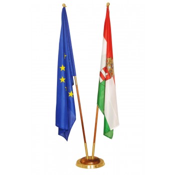 Holz-Kupfer Raumständer 2Fach