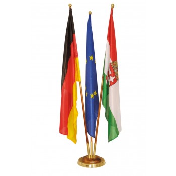 Holz-Kupfer Raumständer 3Fach