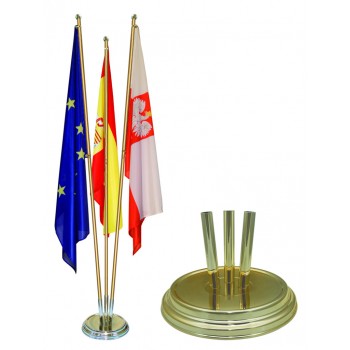 Indoor Gold Raumständer 3Fach glänzend