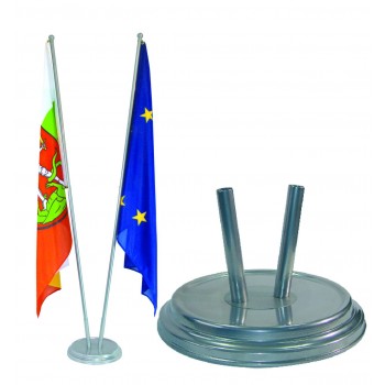 Indoor Silber Raumständer 2Fach matt