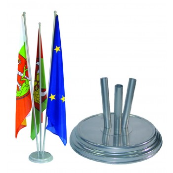 Indoor Silber Raumständer 3Fach matt