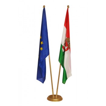 Indoor Gold Zimmerfahnen 2Fach matt