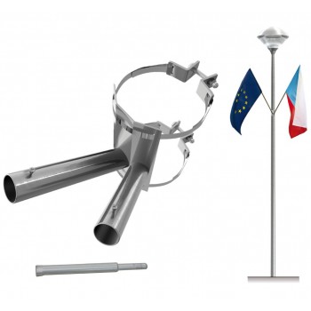 Lichtmasthalterung 2Fach