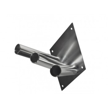 Feuerverzinkter Fahnenhalter 3Fach Rhombus