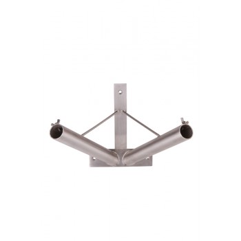 Rostfreier Fahnenhalter 2Fach