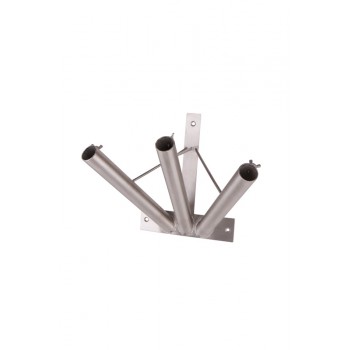 Rostfreier Fahnenhalter 3Fach