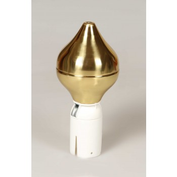 Fanenemast gold zwiebelkopf mit halter 56mm
