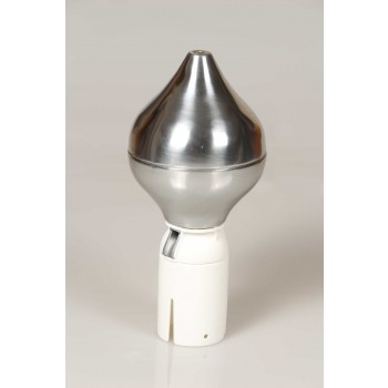 Fanenemast silber zwiebelkopf mit halter 56mm